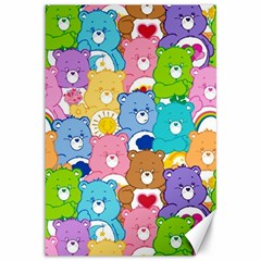 Care Bears, Adorable, Art Canvas 12  X 18  by kyorashop23