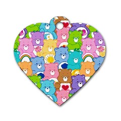 Care Bears, Adorable, Art Dog Tag Heart (two Sides) by kyorashop23