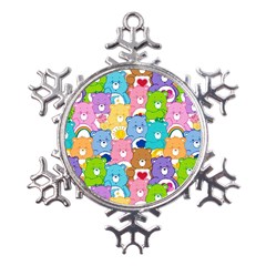 Care Bears, Adorable, Art Metal Large Snowflake Ornament by kyorashop23