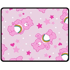 Cheer Bear Pink, Care, Care Bears, Cartoon Fleece Blanket (medium) by kyorashop23