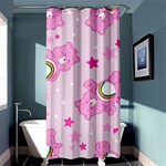 Cheer Bear Pink, Care, Care Bears, Cartoon Shower Curtain 36  x 72  (Stall)  Curtain(36 X72 )