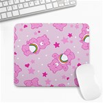 Cheer Bear Pink, Care, Care Bears, Cartoon Large Mousepad Front