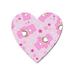 Cheer Bear Pink, Care, Care Bears, Cartoon Heart Magnet by kyorashop23