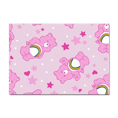 Cheer Bear Pink, Care, Care Bears, Cartoon Sticker A4 (100 Pack) by kyorashop23