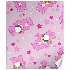 Cheer Bear Pink, Care, Care Bears, Cartoon Canvas 20  X 24  by kyorashop23