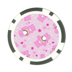 Cheer Bear Pink, Care, Care Bears, Cartoon Poker Chip Card Guard (10 Pack) by kyorashop23