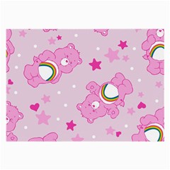 Cheer Bear Pink, Care, Care Bears, Cartoon Large Glasses Cloth (2 Sides) by kyorashop23