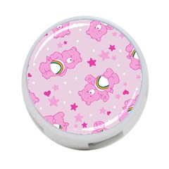 Cheer Bear Pink, Care, Care Bears, Cartoon 4-port Usb Hub (two Sides) by kyorashop23