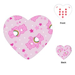 Cheer Bear Pink, Care, Care Bears, Cartoon Playing Cards Single Design (heart)