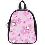 Cheer Bear Pink, Care, Care Bears, Cartoon School Bag (Small) Front