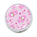 Cheer Bear Pink, Care, Care Bears, Cartoon 4-Port USB Hub (One Side) Front