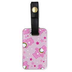 Cheer Bear Pink, Care, Care Bears, Cartoon Luggage Tag (one Side) by kyorashop23