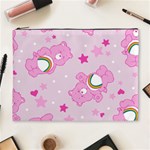 Cheer Bear Pink, Care, Care Bears, Cartoon Cosmetic Bag (XL) Front