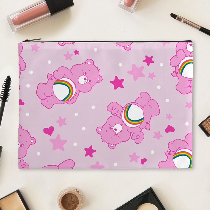 Cheer Bear Pink, Care, Care Bears, Cartoon Cosmetic Bag (XL)