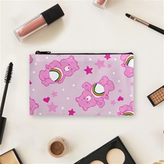 Cheer Bear Pink, Care, Care Bears, Cartoon Cosmetic Bag (small) by kyorashop23