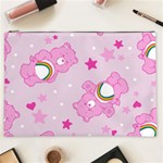 Cheer Bear Pink, Care, Care Bears, Cartoon Cosmetic Bag (XXL) Front