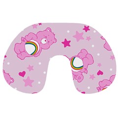 Cheer Bear Pink, Care, Care Bears, Cartoon Travel Neck Pillow by kyorashop23