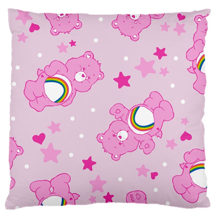 Cheer Bear Pink, Care, Care Bears, Cartoon Large Cushion Case (One Side)