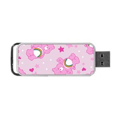 Cheer Bear Pink, Care, Care Bears, Cartoon Portable Usb Flash (two Sides) by kyorashop23