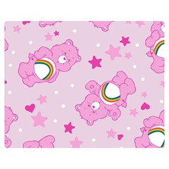 Cheer Bear Pink, Care, Care Bears, Cartoon Two Sides Premium Plush Fleece Blanket (teen Size) by kyorashop23