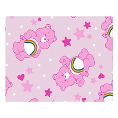 Cheer Bear Pink, Care, Care Bears, Cartoon Two Sides Premium Plush Fleece Blanket (large) by kyorashop23