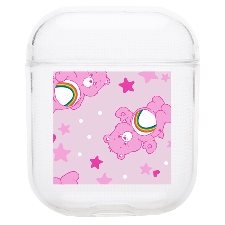 Cheer Bear Pink, Care, Care Bears, Cartoon Soft TPU AirPods 1/2 Case