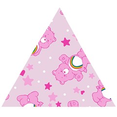 Cheer Bear Pink, Care, Care Bears, Cartoon Wooden Puzzle Triangle