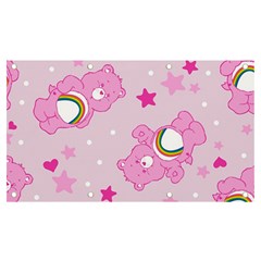 Cheer Bear Pink, Care, Care Bears, Cartoon Banner And Sign 7  X 4  by kyorashop23