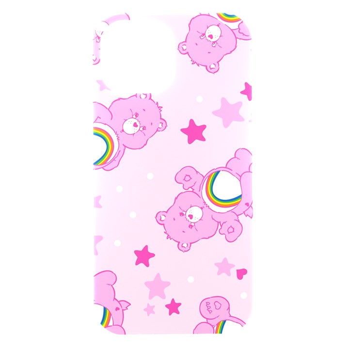 Cheer Bear Pink, Care, Care Bears, Cartoon iPhone 15 Black UV Print PC Hardshell Case