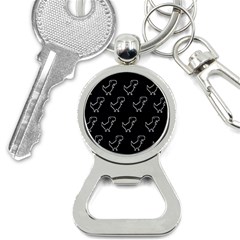 Cute Black, Dinosaur Bottle Opener Key Chain by kyorashop23