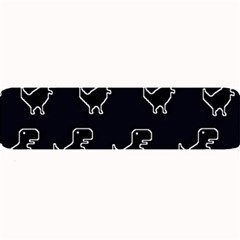 Cute Black, Dinosaur Large Bar Mat by kyorashop23