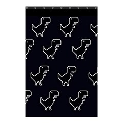 Cute Black, Dinosaur Shower Curtain 48  X 72  (small)  by kyorashop23