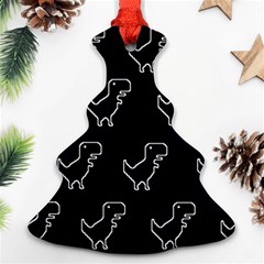 Cute Black, Dinosaur Ornament (christmas Tree) 