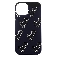 Cute Black, Dinosaur Iphone 15 Plus Black Uv Print Pc Hardshell Case