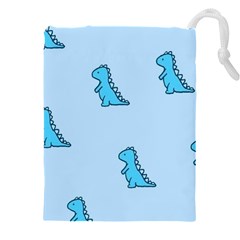 Dinosaur , Cute, Pastel, Drawstring Pouch (4xl) by kyorashop23