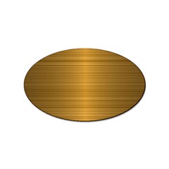 Gold, Desenho, Golden, Metal, Shiny, Sticker Oval (10 Pack) by kyorashop23