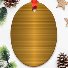 Gold, Desenho, Golden, Metal, Shiny, Oval Ornament (two Sides)