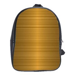 Gold, Desenho, Golden, Metal, Shiny, School Bag (large) by kyorashop23