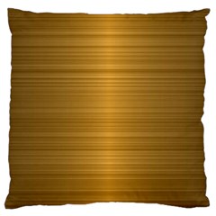 Gold, Desenho, Golden, Metal, Shiny, Large Premium Plush Fleece Cushion Case (two Sides) by kyorashop23