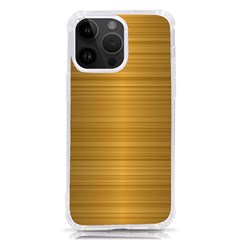 Gold, Desenho, Golden, Metal, Shiny, Iphone 14 Pro Max Tpu Uv Print Case by kyorashop23