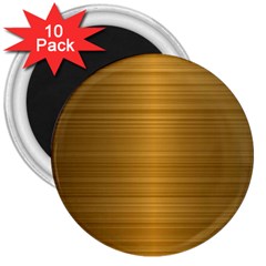 Gold, Desenho, Golden, Metal, Shiny, 3  Magnets (10 Pack)  by kyorashop23