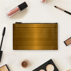 Gold, Desenho, Golden, Metal, Shiny, Cosmetic Bag (small) by kyorashop23