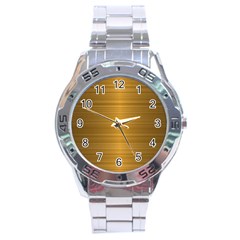 Gold, Desenho, Golden, Metal, Shiny, Stainless Steel Analogue Watch by kyorashop23