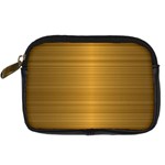 Gold, Desenho, Golden, Metal, Shiny, Digital Camera Leather Case Front