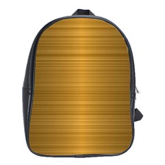 Gold, Desenho, Golden, Metal, Shiny, School Bag (xl) by kyorashop23