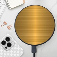 Gold, Desenho, Golden, Metal, Shiny, Wireless Fast Charger(black) by kyorashop23