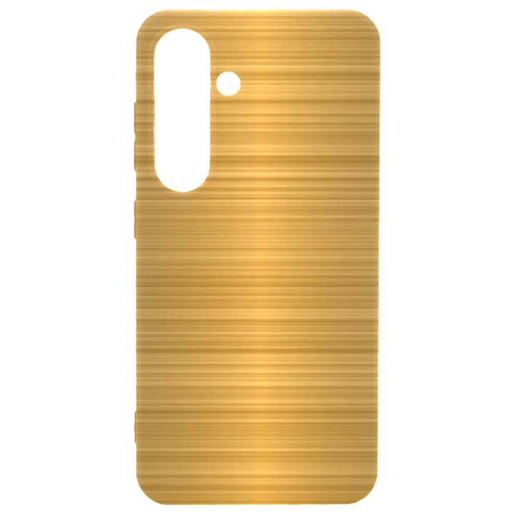 Gold, Desenho, Golden, Metal, Shiny, Samsung Galaxy S24 6.2 Inch Black TPU UV Case