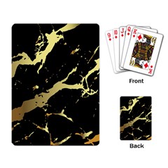 Marble Black, Kiss, Gold, Pretty Playing Cards Single Design (rectangle)