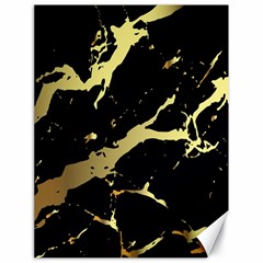 Marble Black, Kiss, Gold, Pretty Canvas 18  X 24  by kyorashop23