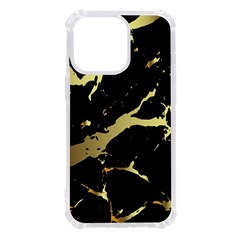 Marble Black, Kiss, Gold, Pretty Iphone 13 Pro Tpu Uv Print Case by kyorashop23